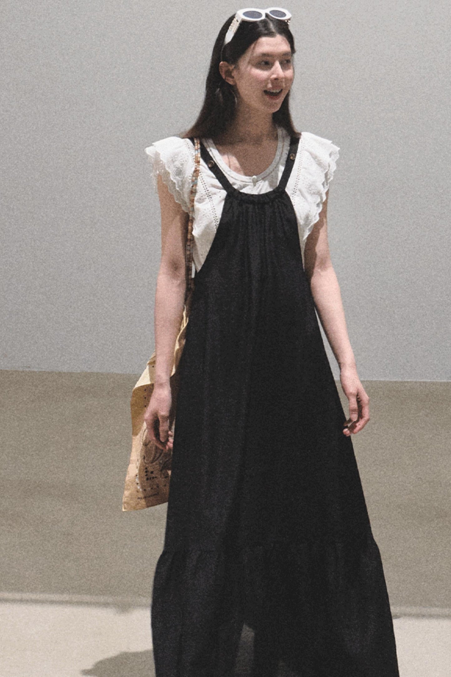 Fruitful Elegance Halter Dress