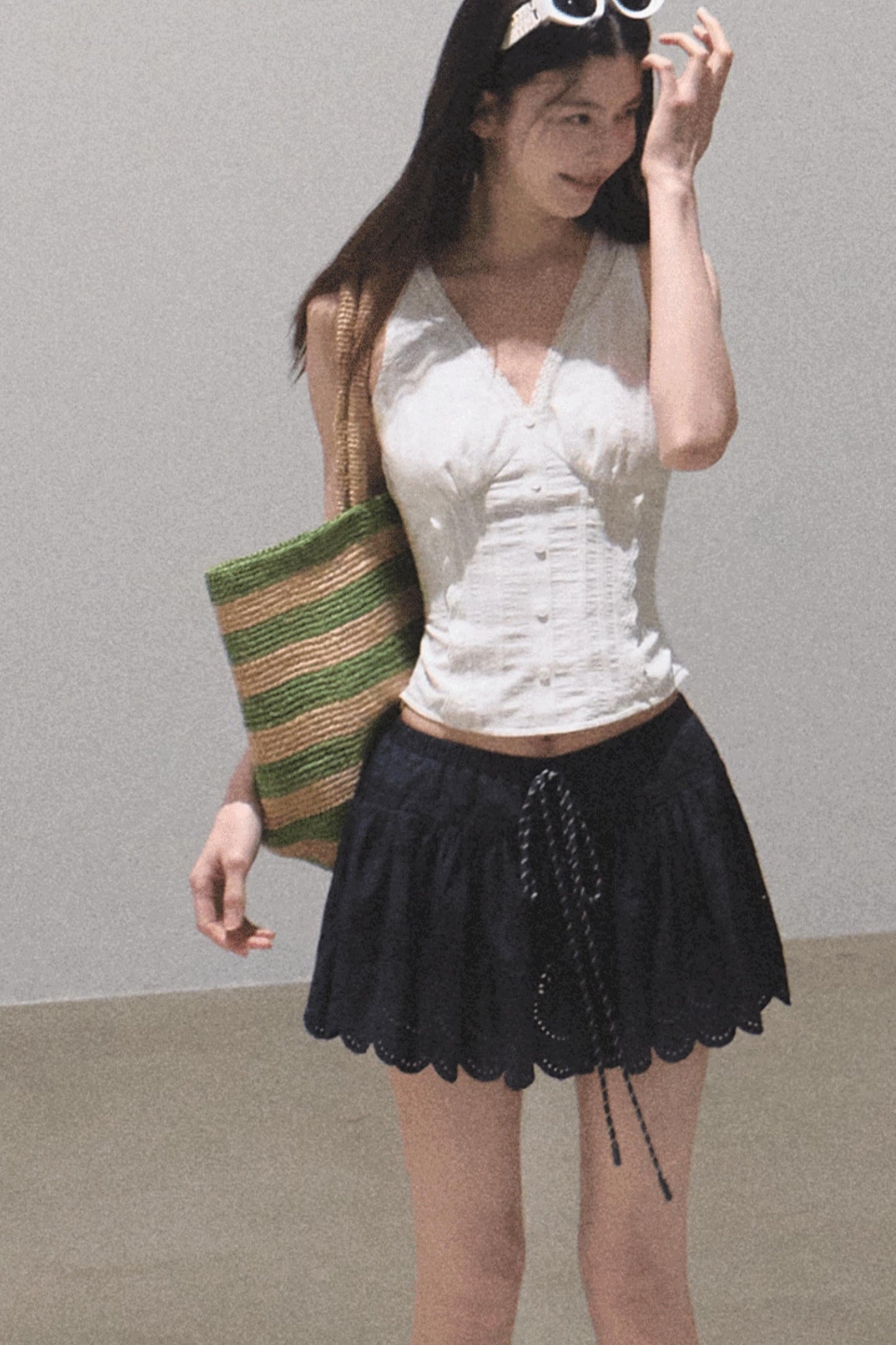 Ruffled V-Neck Camisole