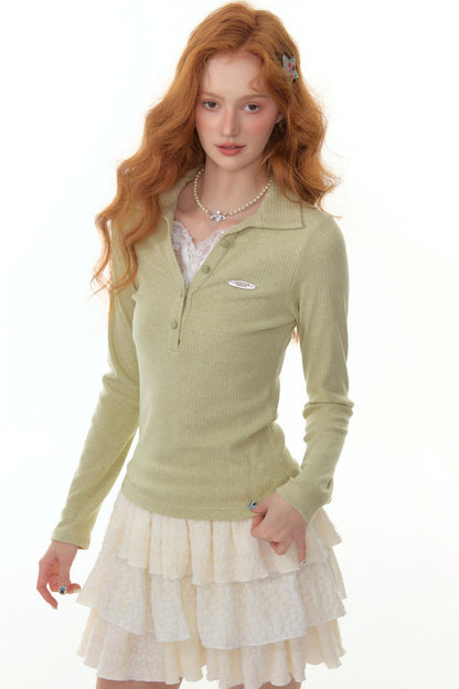 Zizifei Knit Lace Top