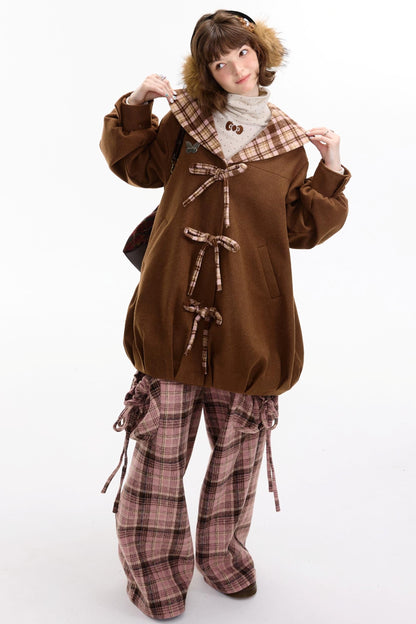 Autumn Doll Brown Woolen Coat