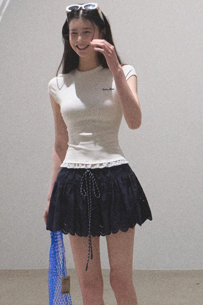 Antibacterial Lace Tee