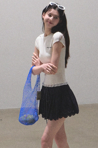 Antibacterial Lace Tee