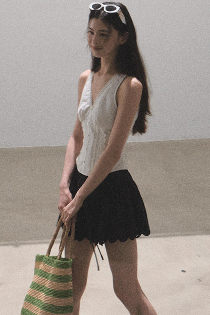 Ruffled V-Neck Camisole