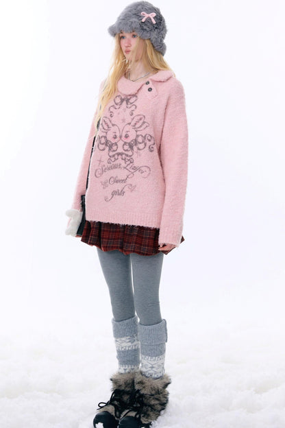 Retro Plaid Drawstring Skirt