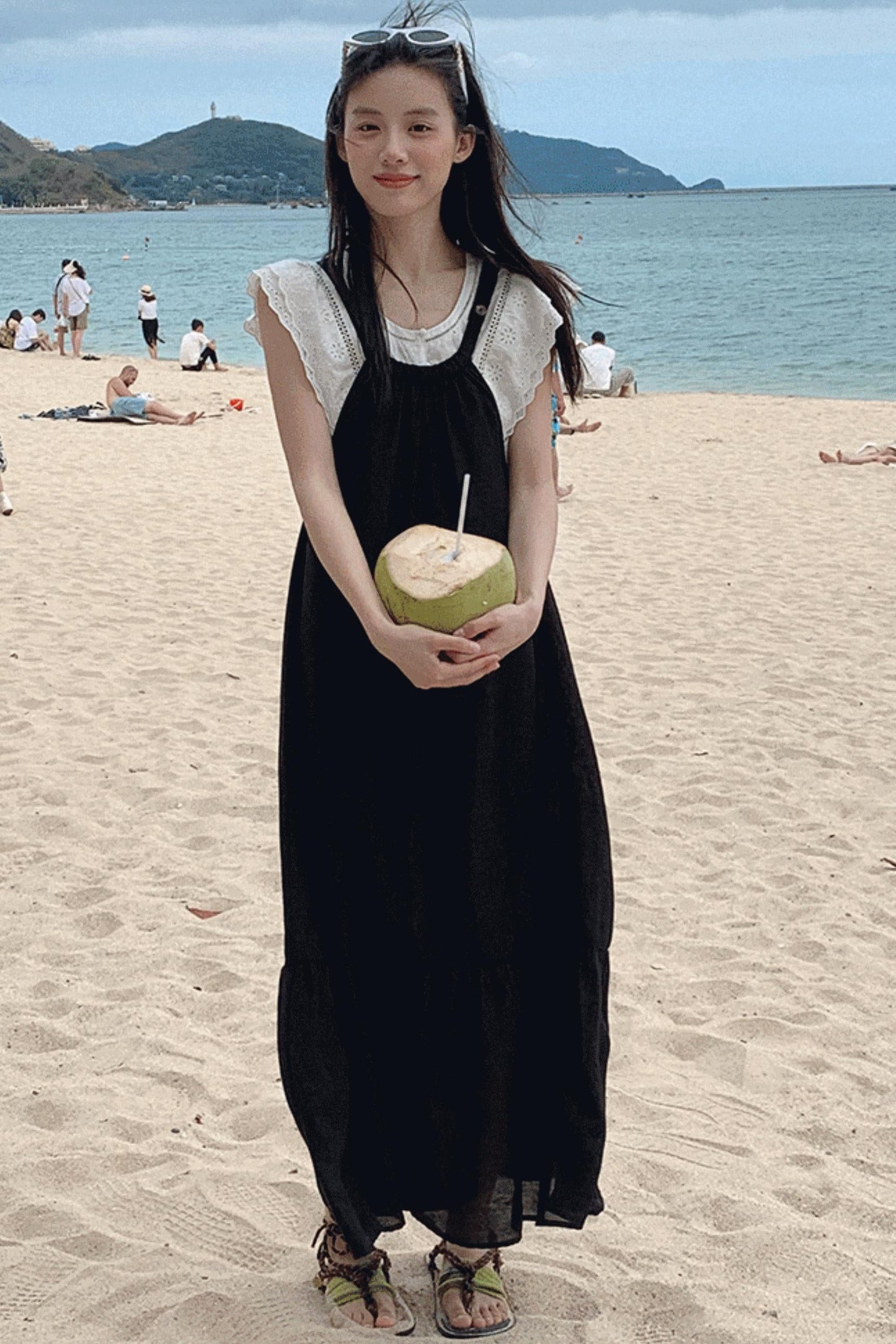 Fruitful Elegance Halter Dress