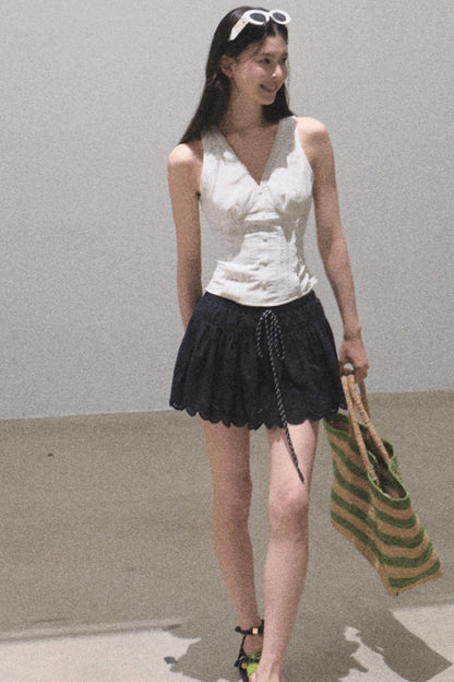 Ruffled V-Neck Camisole