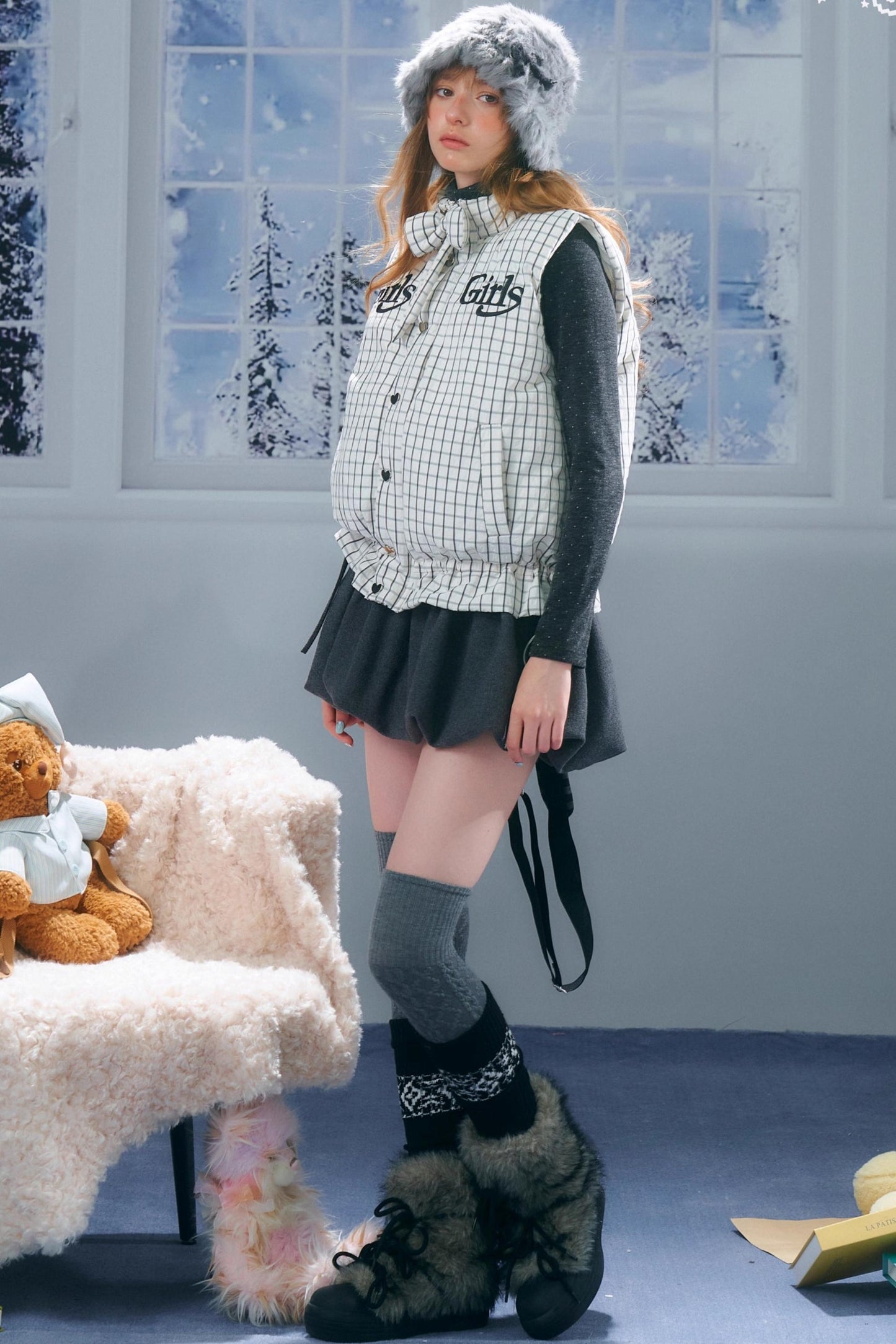 Autumn Embroidery Plaid Cotton Jacket