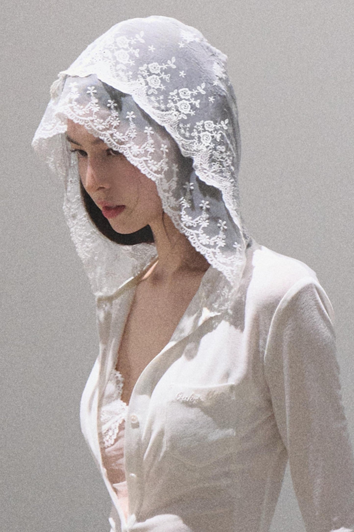 Snowflake Knit Hoodie &amp; Patchwork Shorts Set-Up