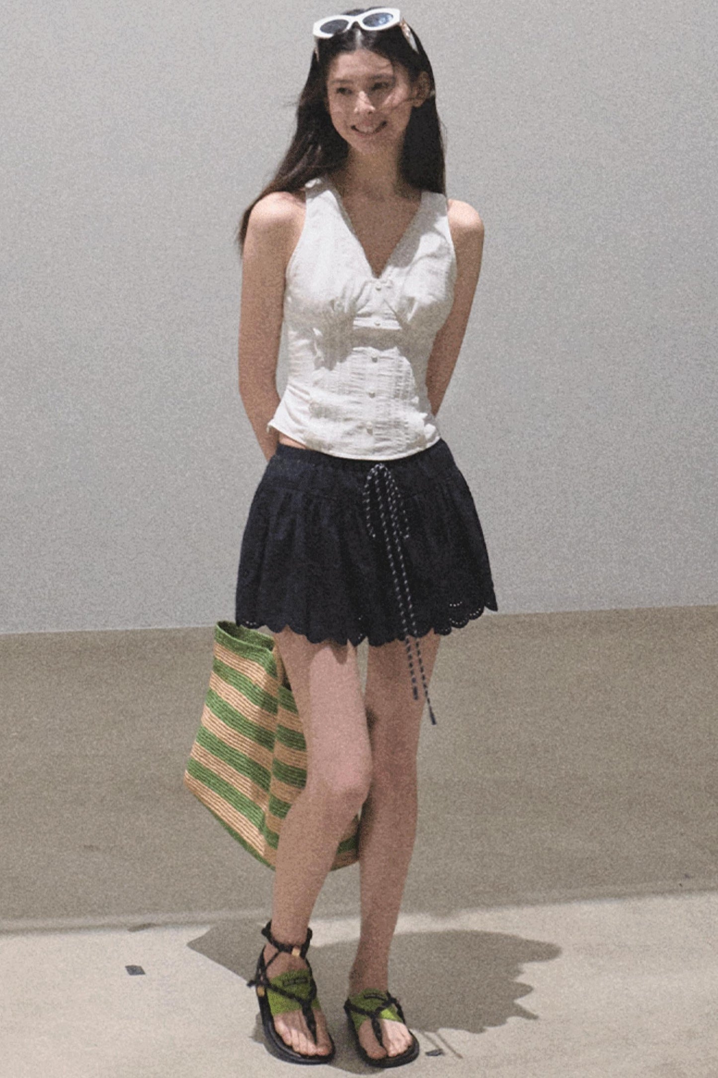 Ruffled V-Neck Camisole