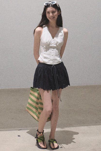 Ruffled V-Neck Camisole