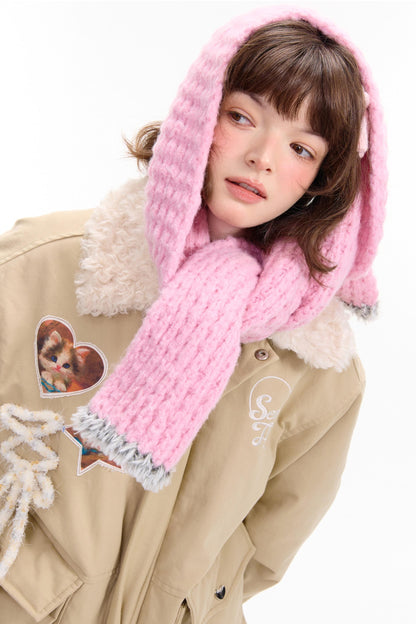 猫咪图案工装风修身棉质夹克