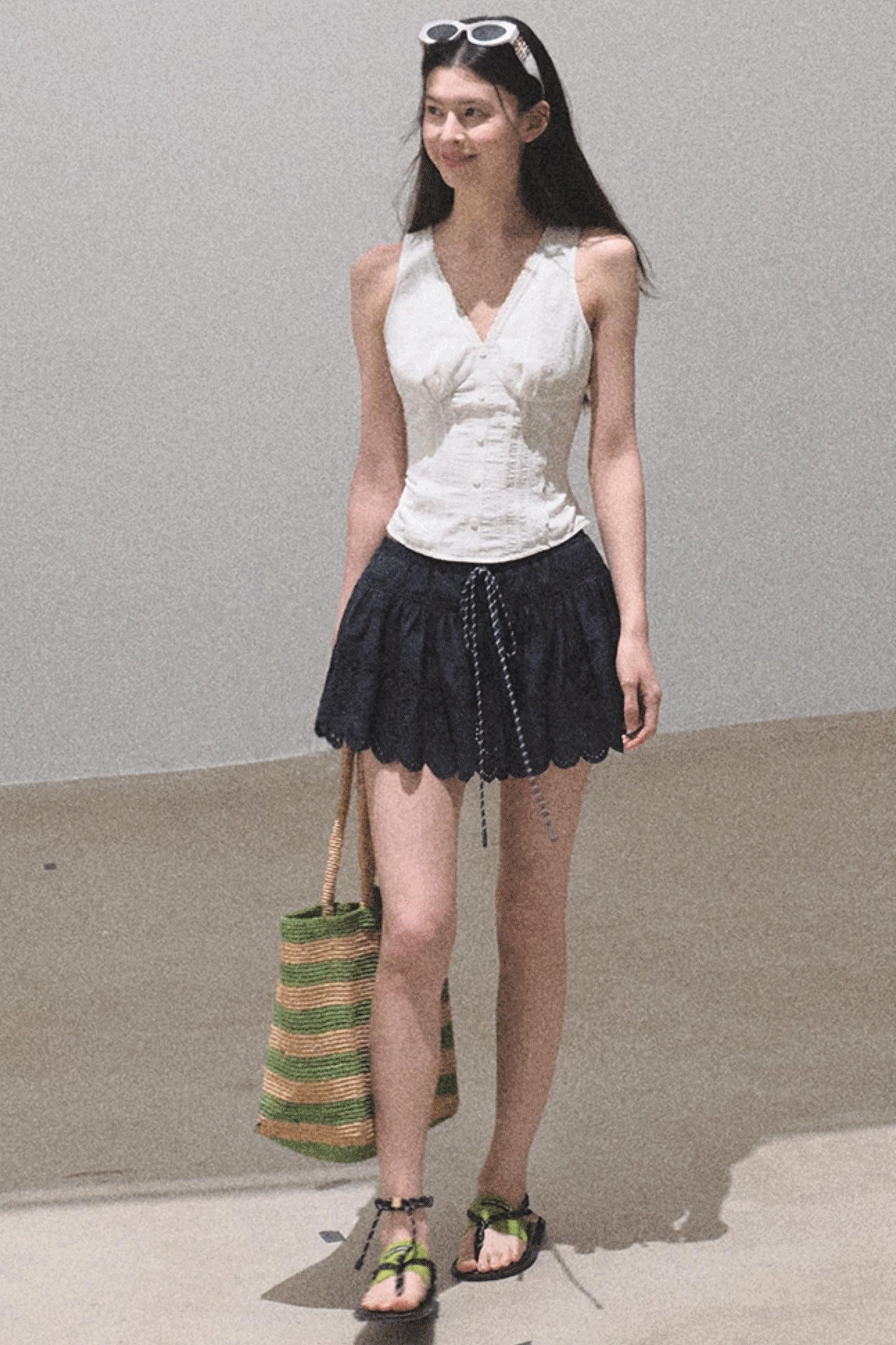 Ruffled V-Neck Camisole