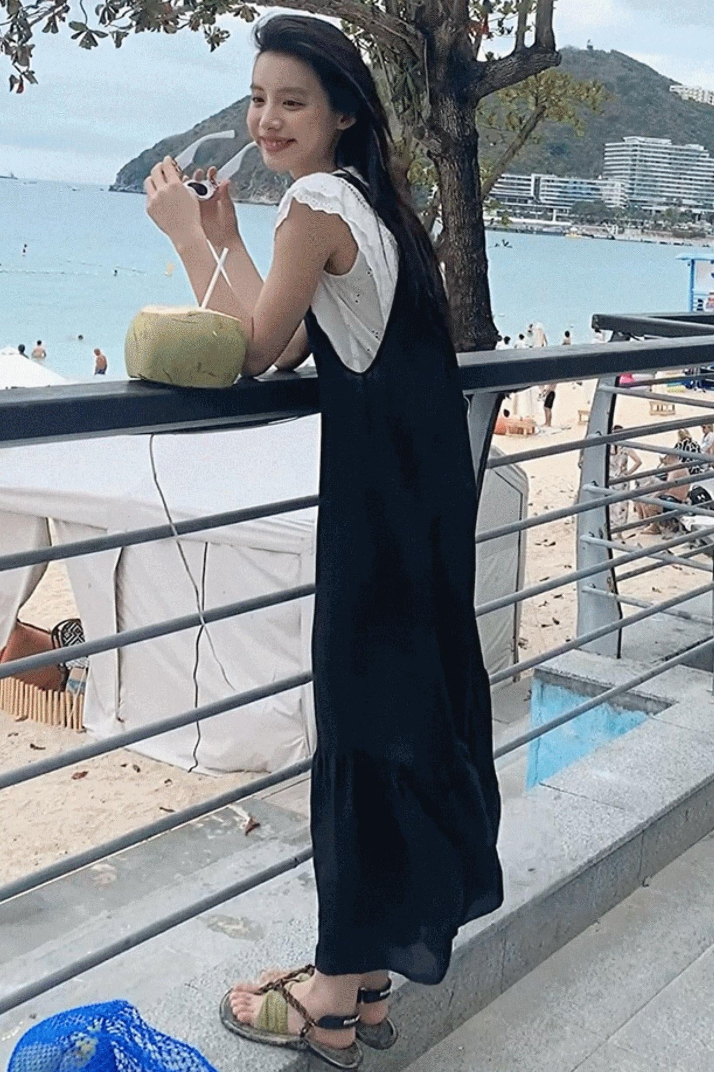 Fruitful Elegance Halter Dress