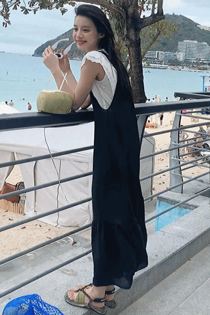 Fruitful Elegance Halter Dress