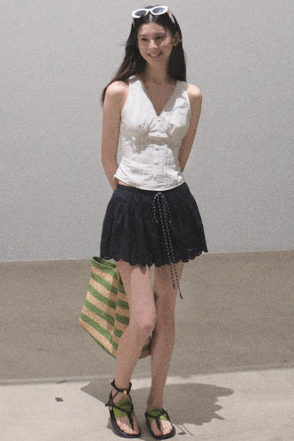 Ruffled V-Neck Camisole