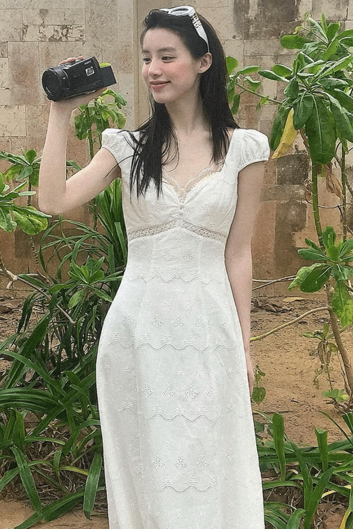 Bohemian Floral Embroidered Dress