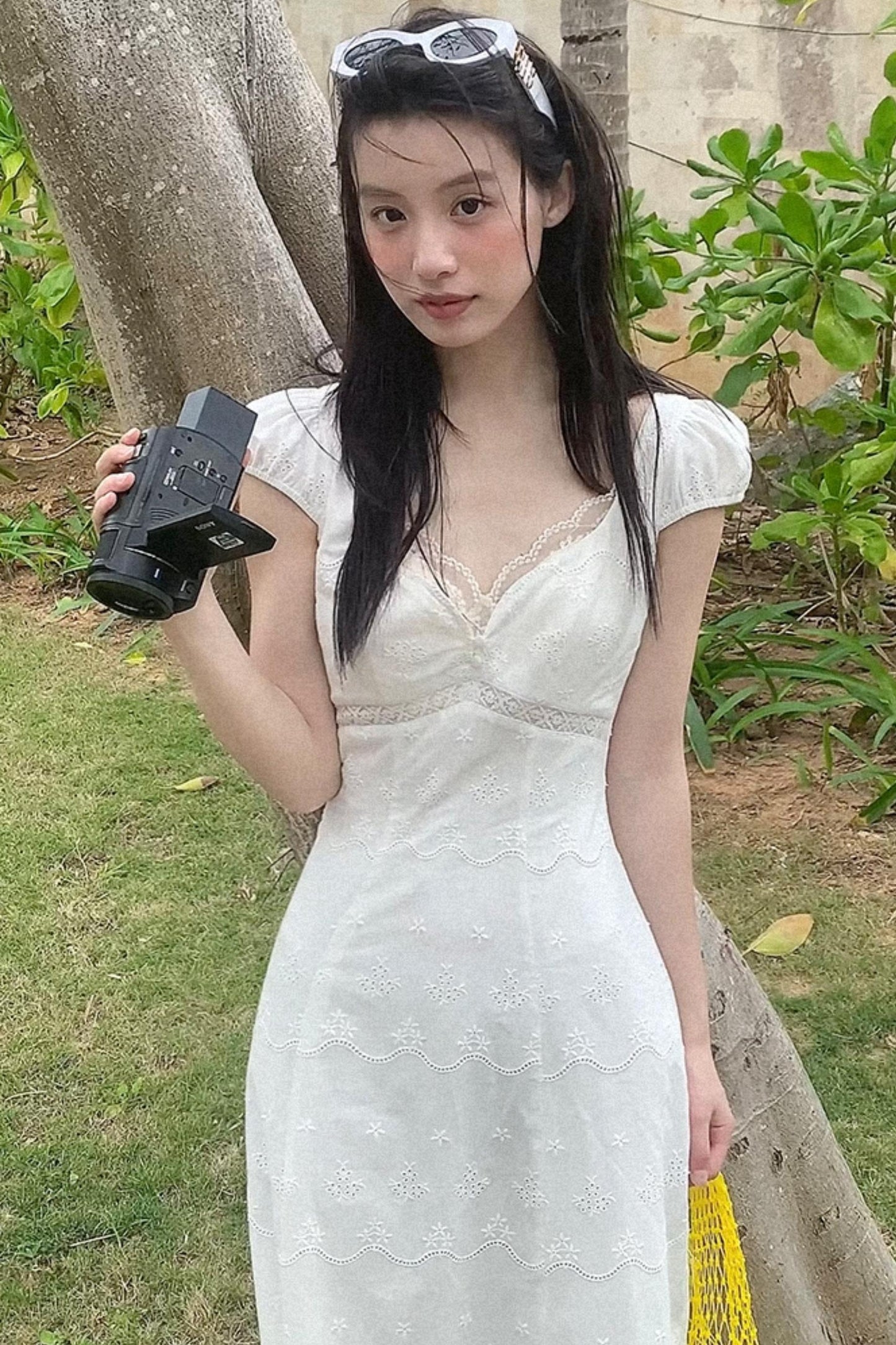 Bohemian Floral Embroidered Dress