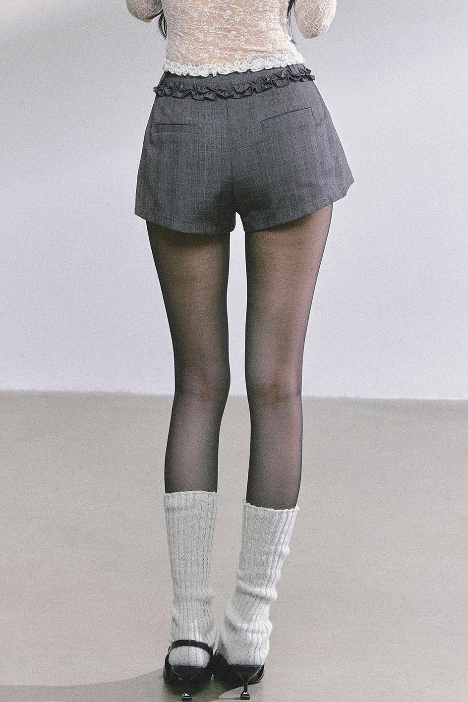 French Pleated Short Skirt Set-Up