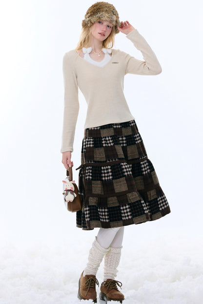 Bow Halter Knitted Top