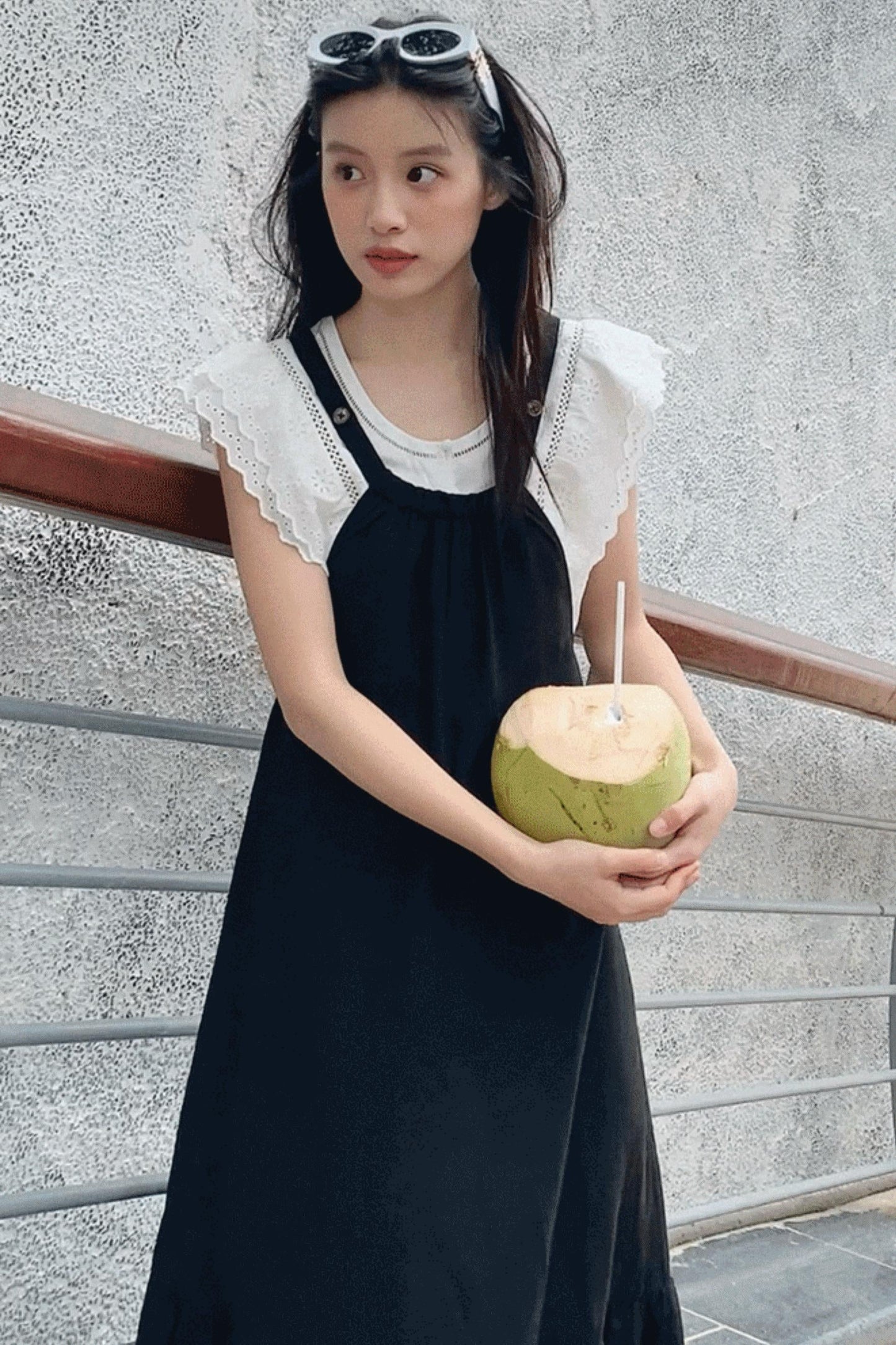 Fruitful Elegance Halter Dress