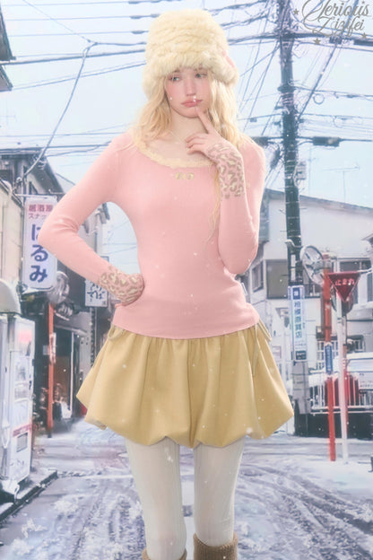 Leopard Print Knitted Sweater