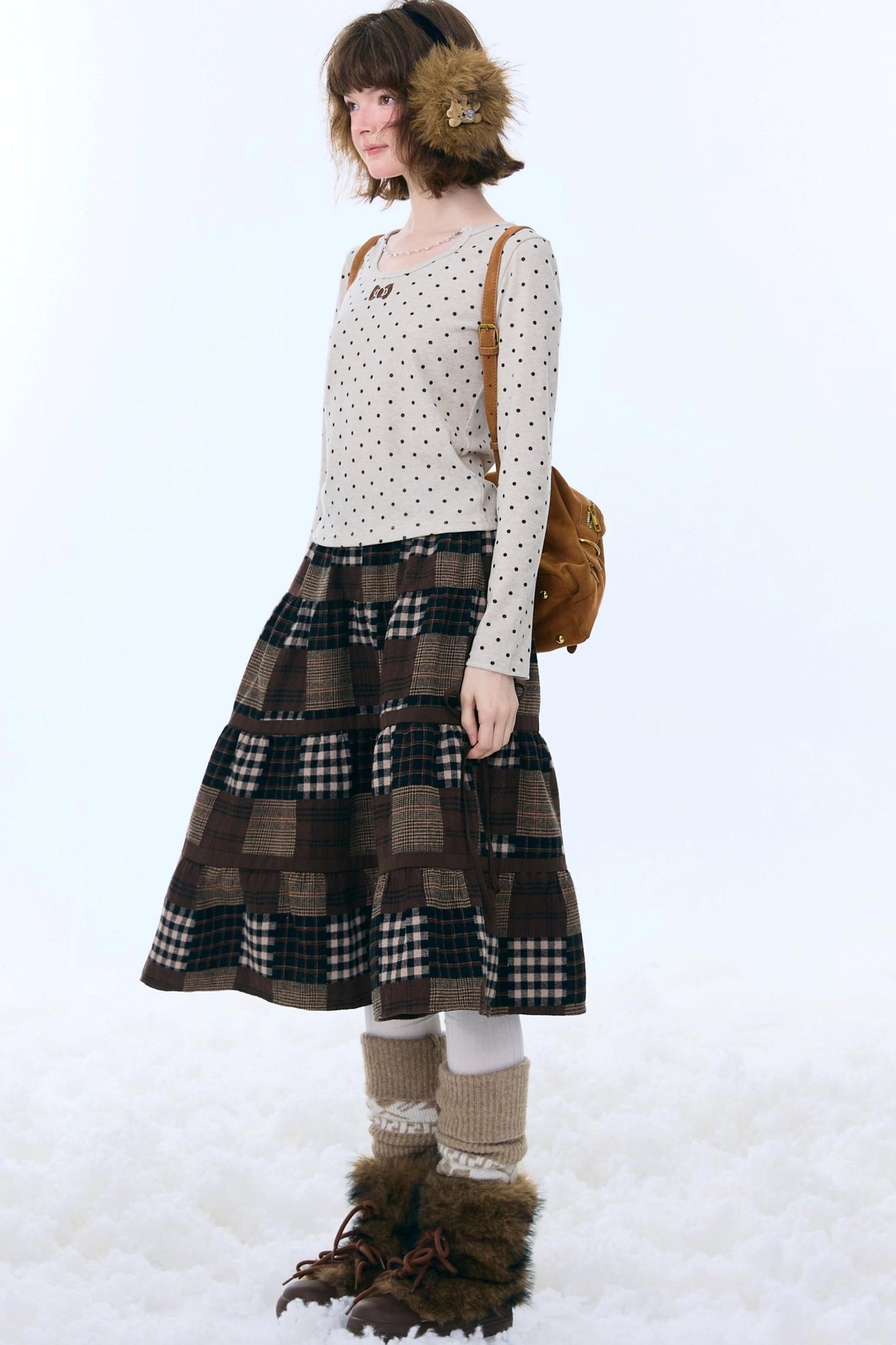 Polka Dot Knitted Top