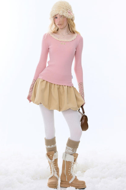 Leopard Print Knitted Sweater