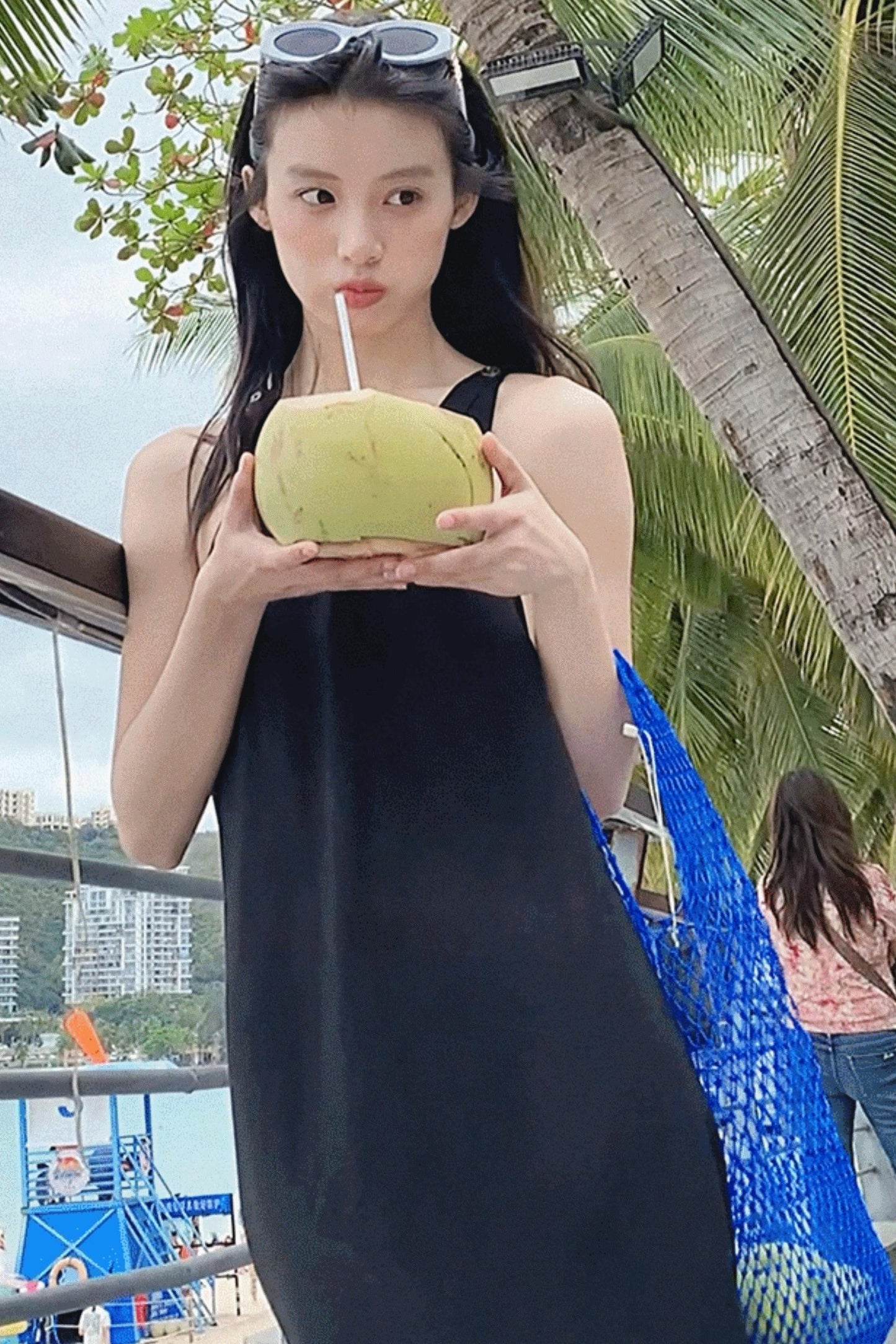 Fruitful Elegance Halter Dress