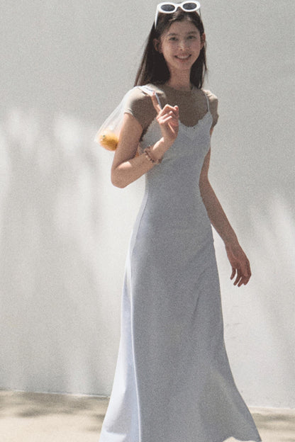 Waist-Cinching Crocodile Dress