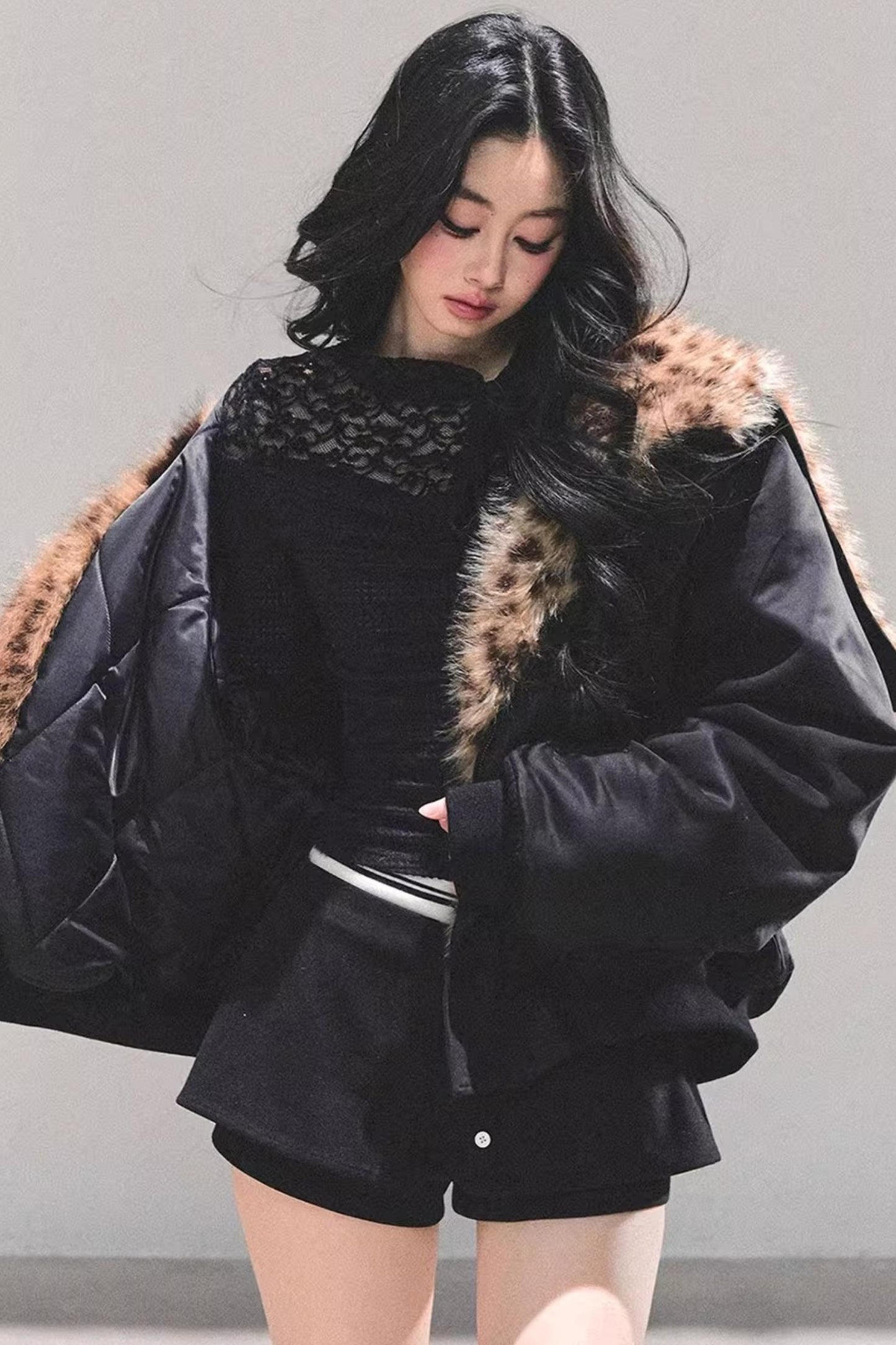 Hepburn-Style Quilted Winter Coat