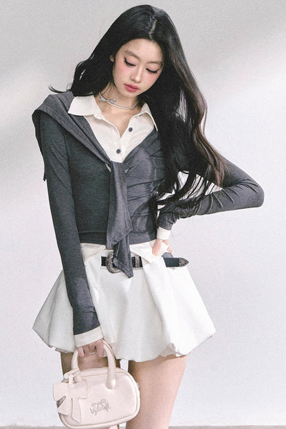 Autumn Waist Slimming Long-Sleeved Tops