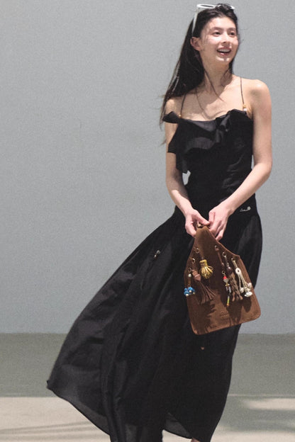 Summer Ruffled Camisole Skirt Set-Up