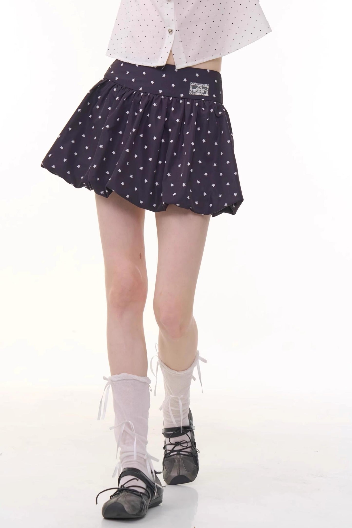 Polka Dot A-Line Skirt