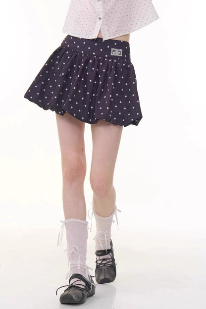 Polka Dot A-Line Skirt