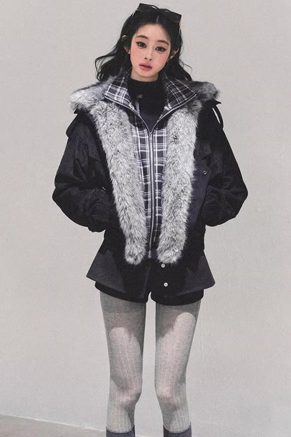 Plaid Padded Cotton Jacket