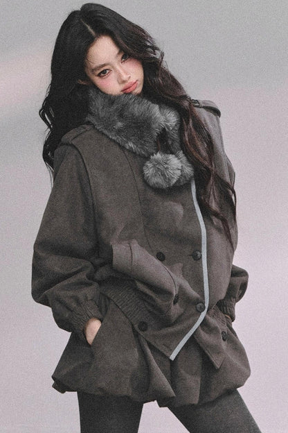 French Autumn Blazer Suit Set-Up