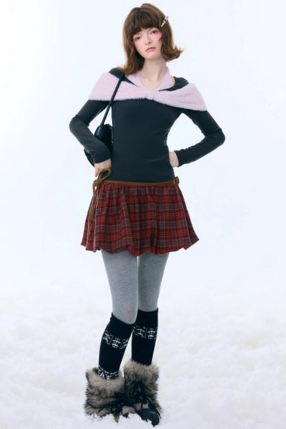 Bow-Knot Knitted Halter Top