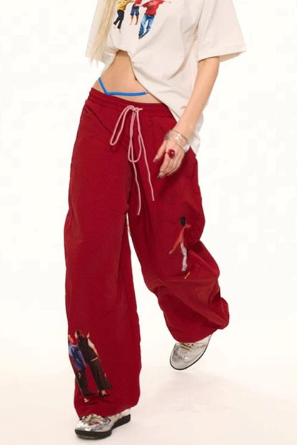 Summer Polka Dot Wide Leg Pants