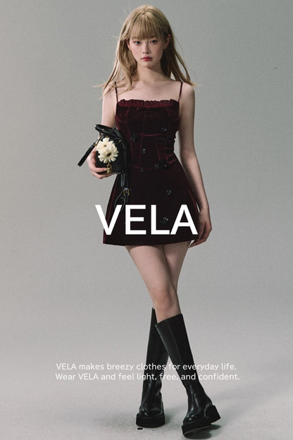 Beads Heavy Industries Velvet Dress