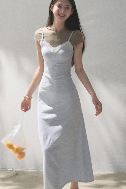 Waist-Cinching Crocodile Dress