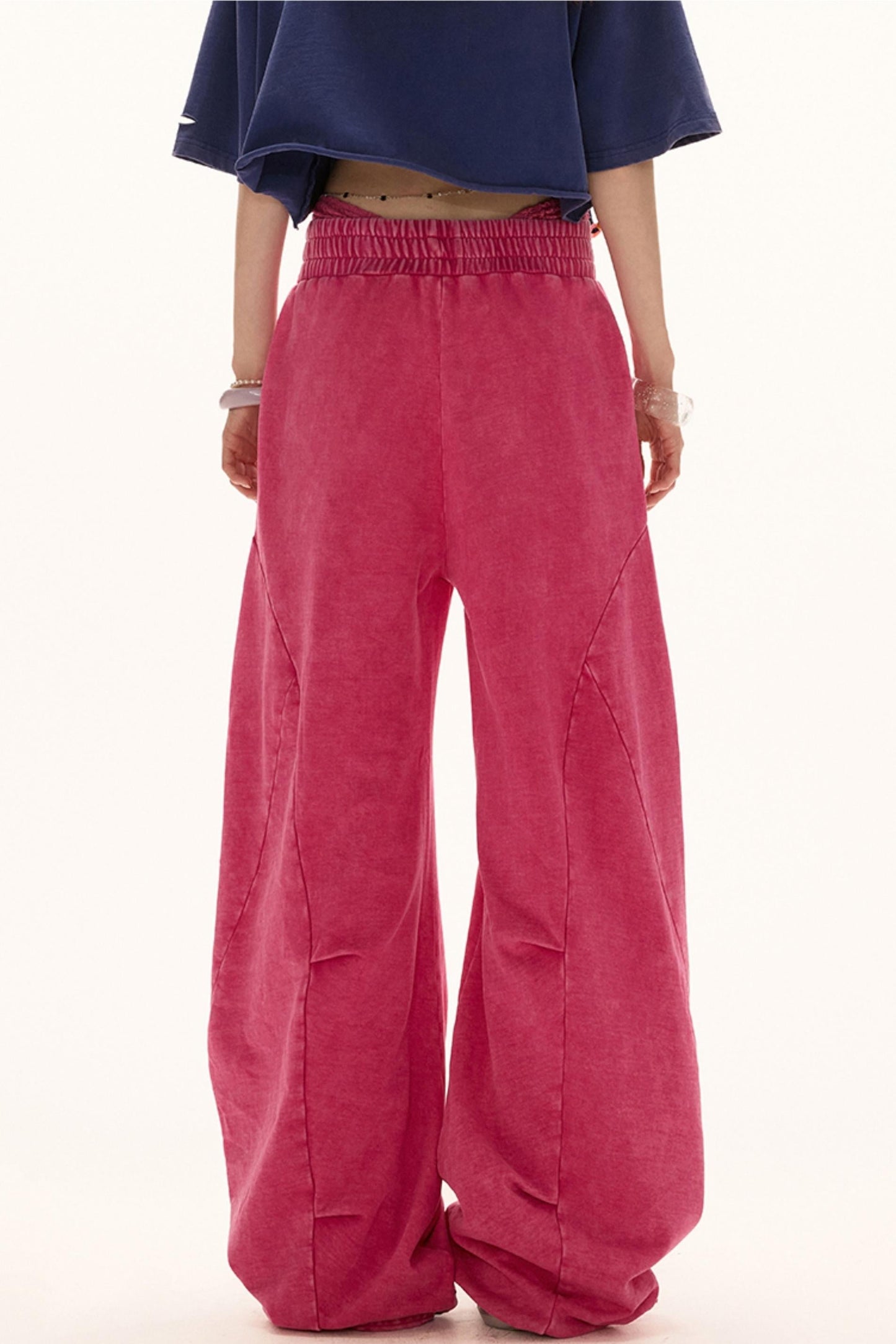 Luxe Loose-Leg Sports Pants