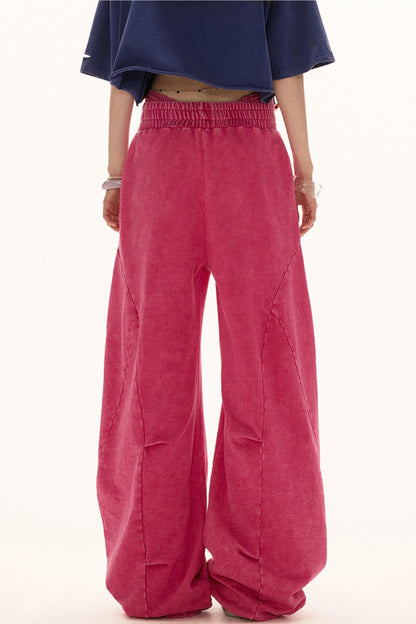 Luxe Loose-Leg Sports Pants