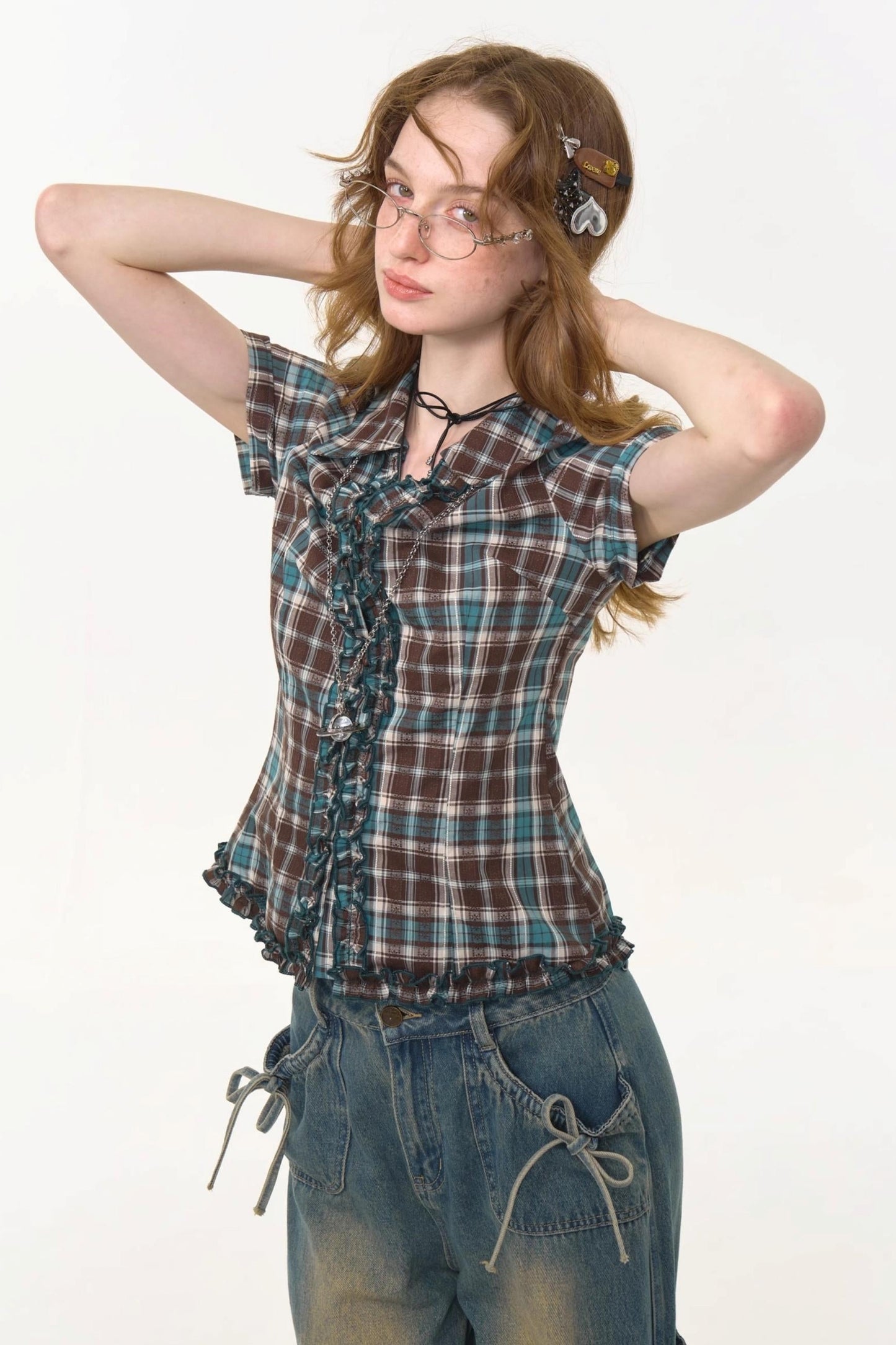 Plaid Short Sleeve Shirt