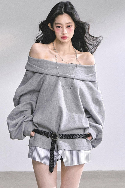Autumn Oversized Hooded Sweatshirt