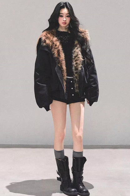 Hepburn-Style Quilted Winter Coat