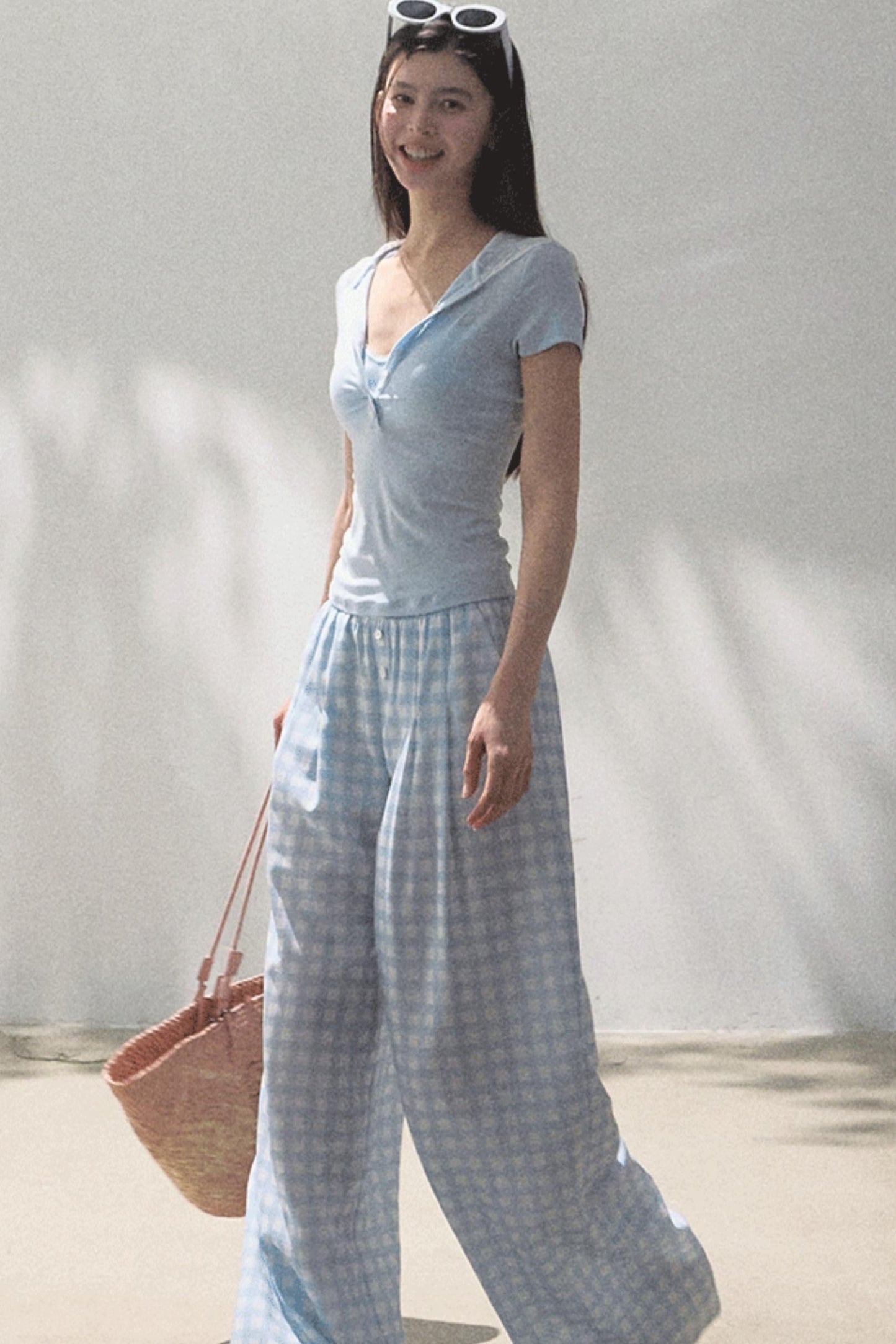 Wide-Leg Tencel Hemp Pants