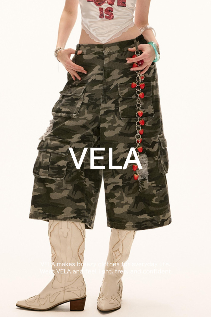 Camouflage Denim Shorts