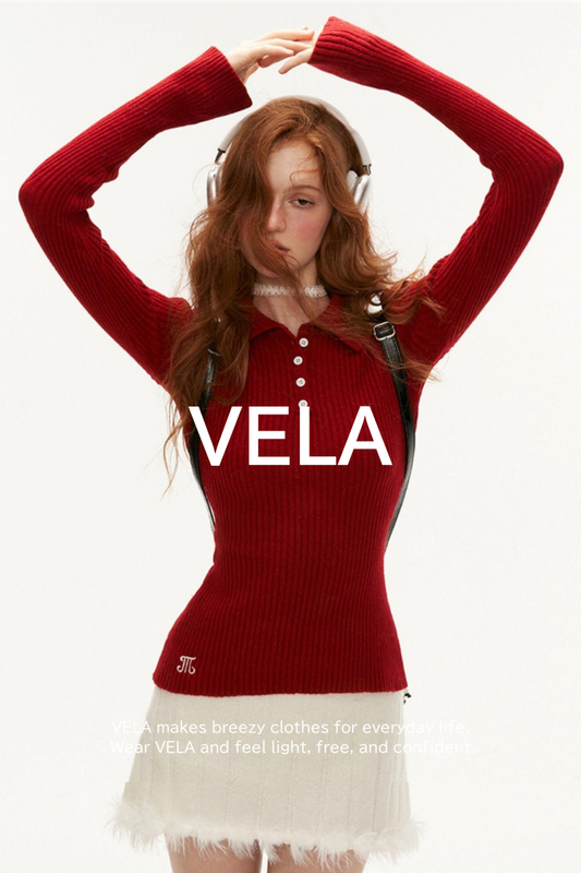 A Long Sleeve Polo Vest Top