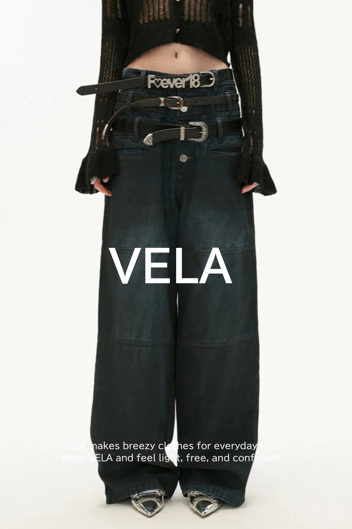 American Retro Wide-Leg Pants