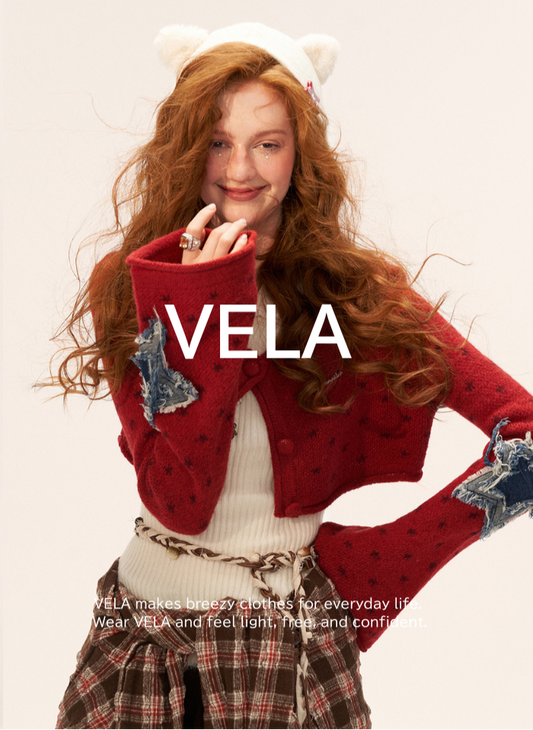 Star Applique Short Knit Cardigan